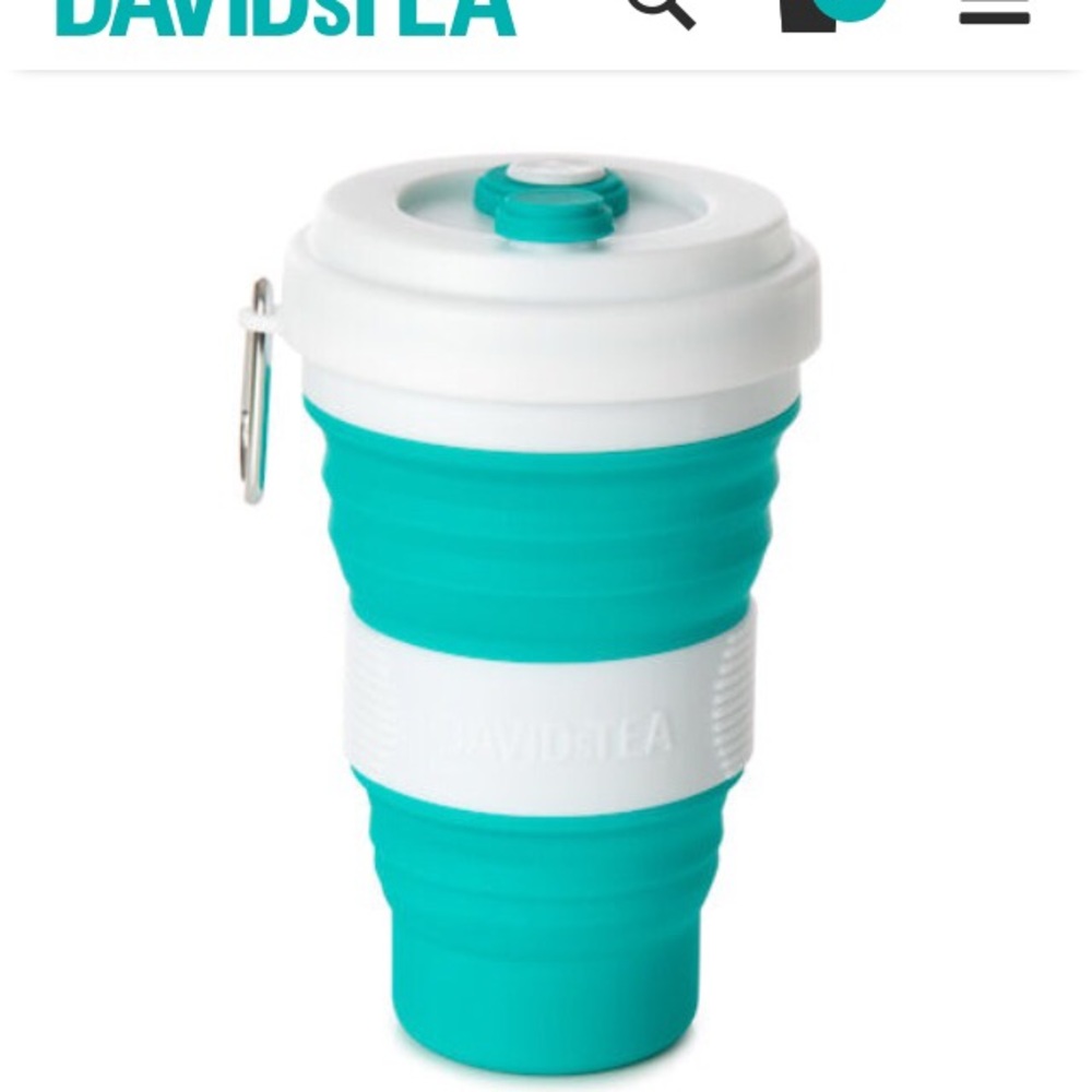 David’s tea collapsible silicone travel mug